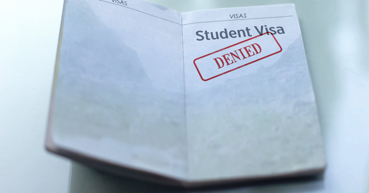 denied student visa